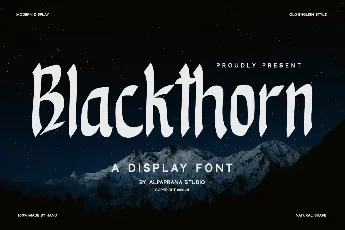 Blackthorn Free font