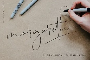 Margareth Signature font