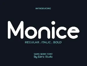 Monice Demo font