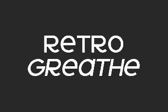 Retro Greathe Demo font