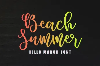 Hello March font