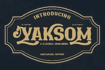 YAKSOMTRIAL font