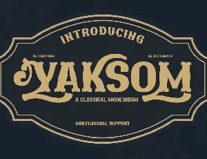 YAKSOMTRIAL font