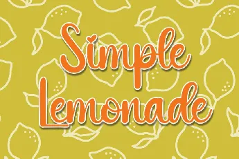 Simple Lemonade Script font