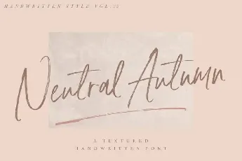 Neutral Autumn Brush font