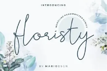 Floristy Handwritten font