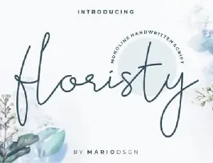 Floristy Handwritten font