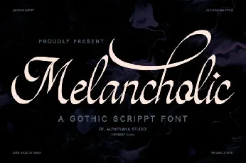 Melancholic font