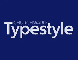Churchward Typestyle font