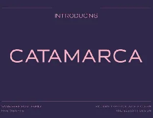 Catamarca Family font