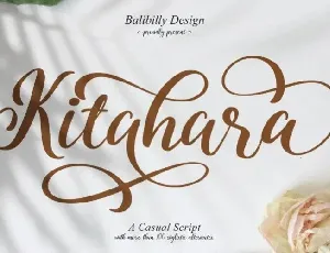 Kitahara Calligraphy font