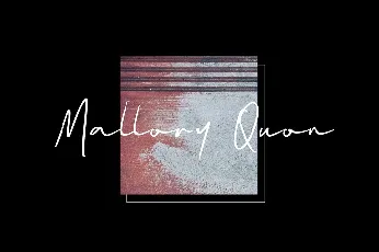 Mallory Quon Signature font