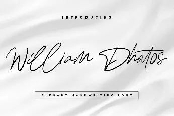 William Dhatos Handwritten font