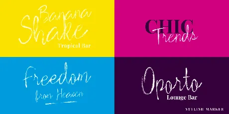 Stylish Marker font