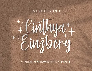 Cinthya Einzberg font