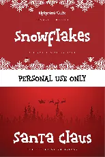 Snowflakes font