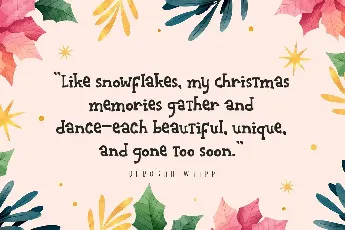 Snowflakes font