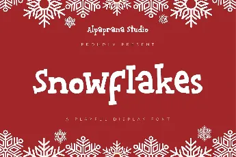 Snowflakes font