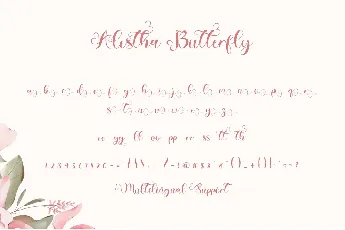 Alestha Butterfly font