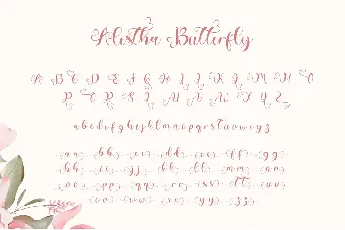 Alestha Butterfly font