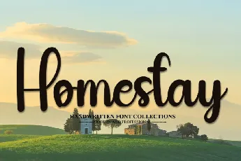 Homestay Script Typeface font