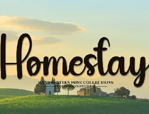 Homestay Script Typeface font