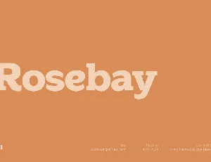 Rosebay Rounded font