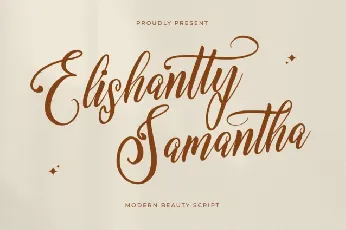 Elishanty Samantha font