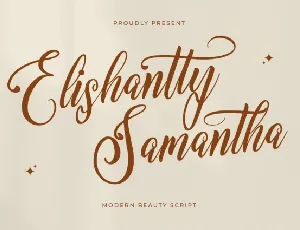 Elishanty Samantha font