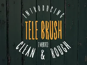 Tele Brush Typeface font