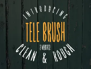 Tele Brush Typeface font