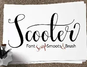 Scooter Script Free font