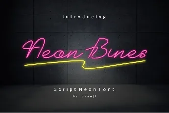 Neon Bines font