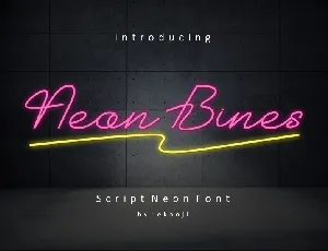 Neon Bines font