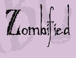 Zombified font