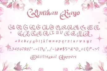 Antikan Rayo Demo font