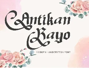 Antikan Rayo Demo font