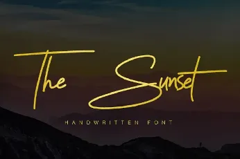 The Sunset font