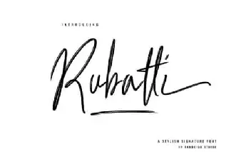 Rubatti Brush font