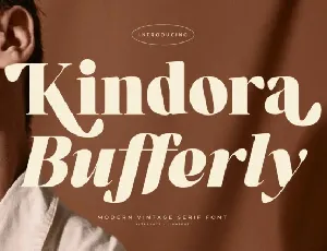 Kindora Bufferly font