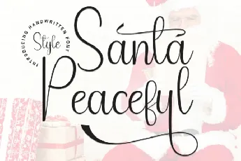 Santa Peaceful Script font