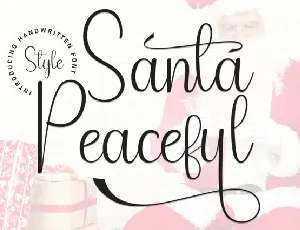 Santa Peaceful Script font