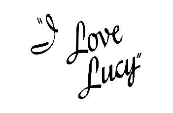 I Love Lucy font