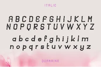 Quamaine Demo font