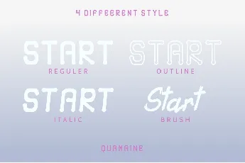 Quamaine Demo font