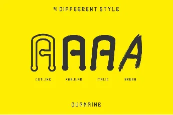 Quamaine Demo font