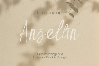 Anjellin Demo font