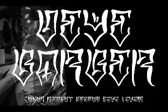 TF Teenage Riot DEMO font