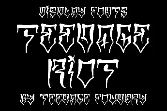 TF Teenage Riot DEMO font