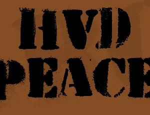 HVD Peace font